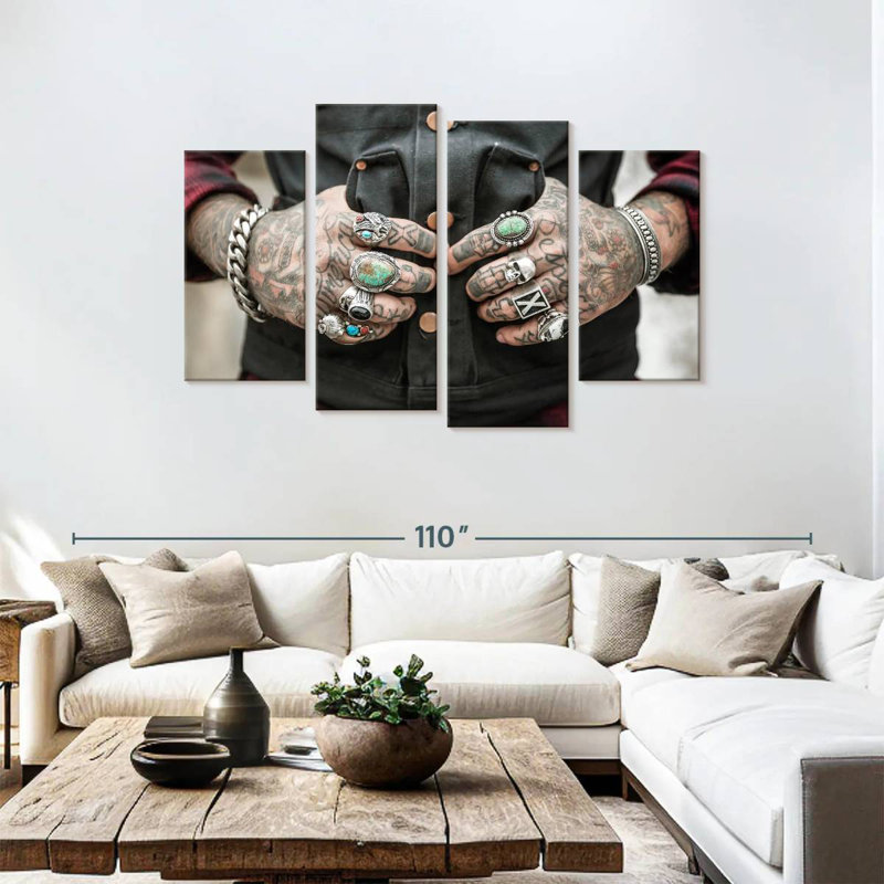 Tattoos, 48" H x 75" W