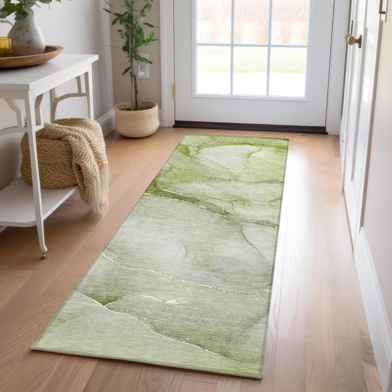Fifi Washable Abstract Indoor / Outdoor Rug, Runner 2'3" x 7'6"