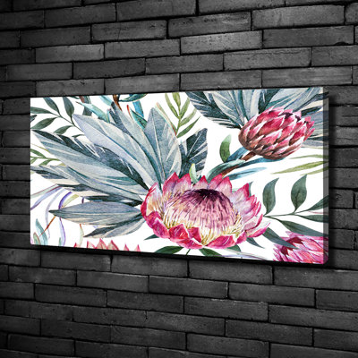 Protea - No Frame Print on Glass