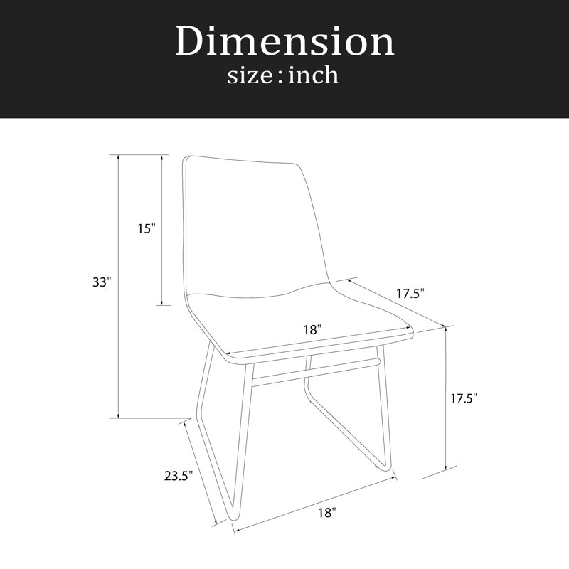 Chaise rembourrée moulée, ensemble de 2