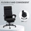 Chaise de bureau haut dossier en lin-295238663
