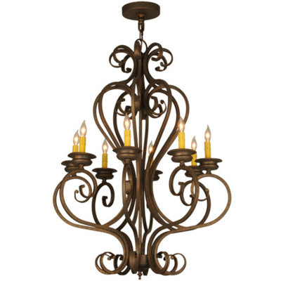 Lustre classique / traditionnel à 8 lumières de style bougie Fernando