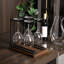 Support à verres de table noir / brun foncé-387385104