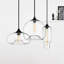 Desloge 3-Light Industrial Kitchen Island Geometric Pendant Light Clear Glass Shade