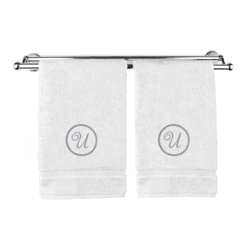 Madaras Hand Towel, White/Silver, U