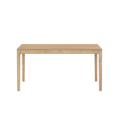 Rectangular Solid Wood Base Dining Table