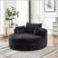 Canapé-lit simple en éponge de 55 pi en chenille de 55 po, fauteuil Fluffy moderne (pas une chaise pivotante)-192203746-192203754