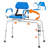 Sliding Tub Transfer Bench Shower Chair With 360 Degree Swivel Seat 330LBS