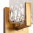 1- Light Dimmable Glass Wall Sconce ETL Certified