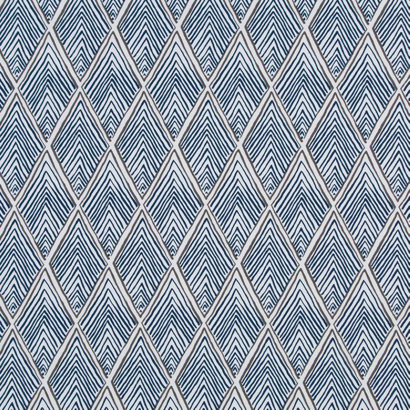Rhombi Forms 100% Cotton Fabric, Bark