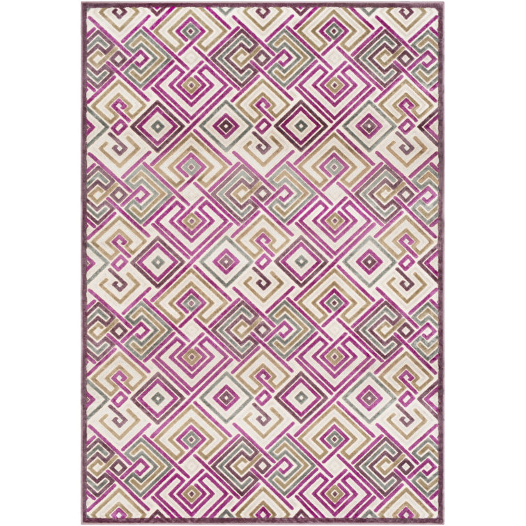 Tapis oriental rose Pugh