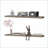 Floating Shelves Set of 2, 47.3"" W Melamine | Taupe | Minimalist Modern-122577463-122577465