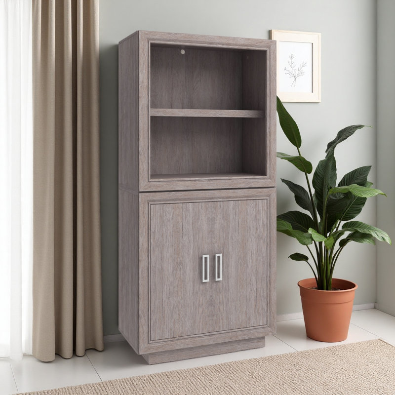 Stackable Base Cabinet & Bookcase Bundle