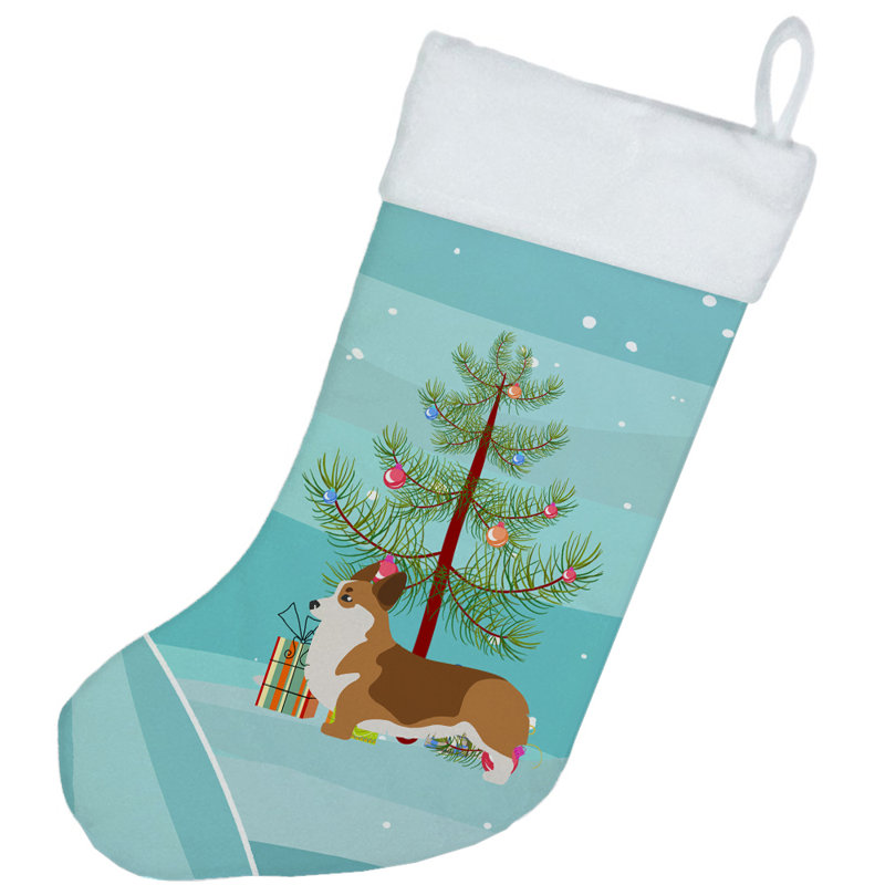 Chaussette de noël joyeux de noël, Corgi