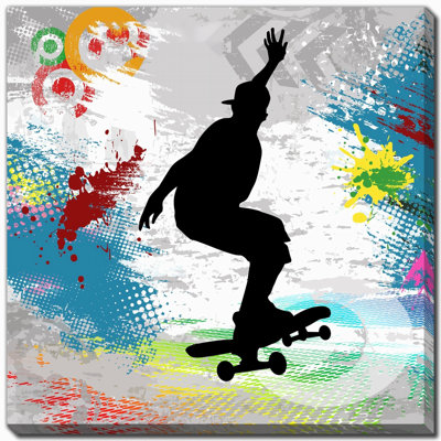 Art mural sur toile Skateboarder Flow