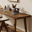 Bureau d'écriture rectangulaire en bois massif noyer-368823926