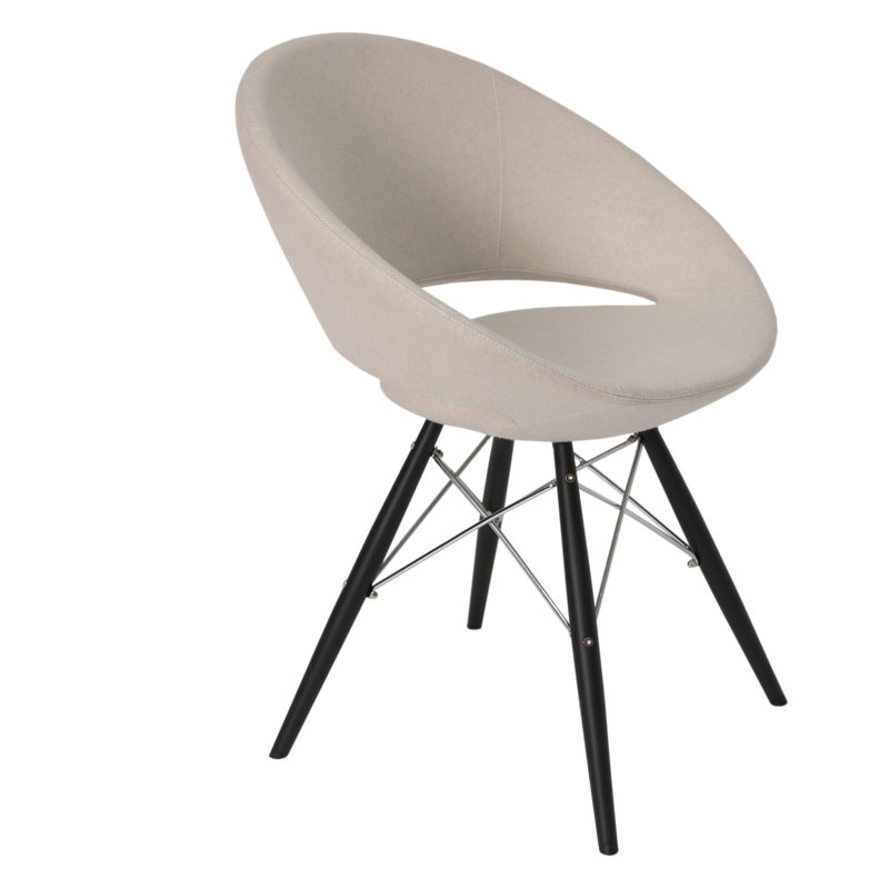 Fauteuil Papasan large de 23,75 po Crescent, Gris foncé, Beige, Gris foncé