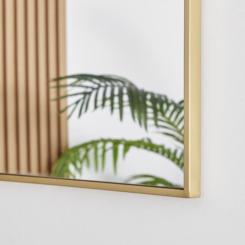 Miroir mural Alcantera, 39,4 po x 26 po, Or