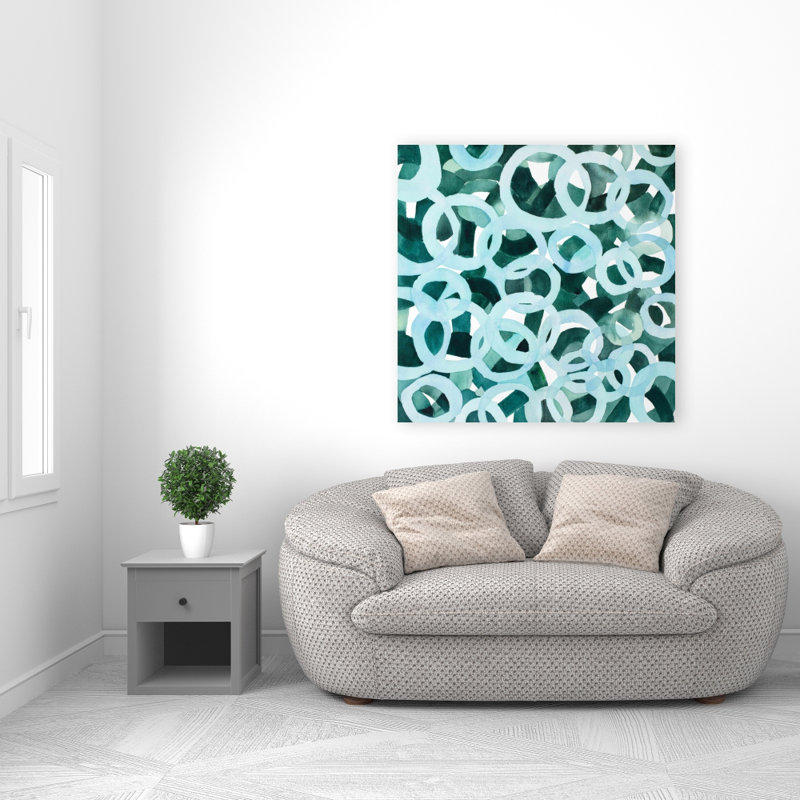 Abstract Circles - Illustrative Pattern Canvas for Home Decor