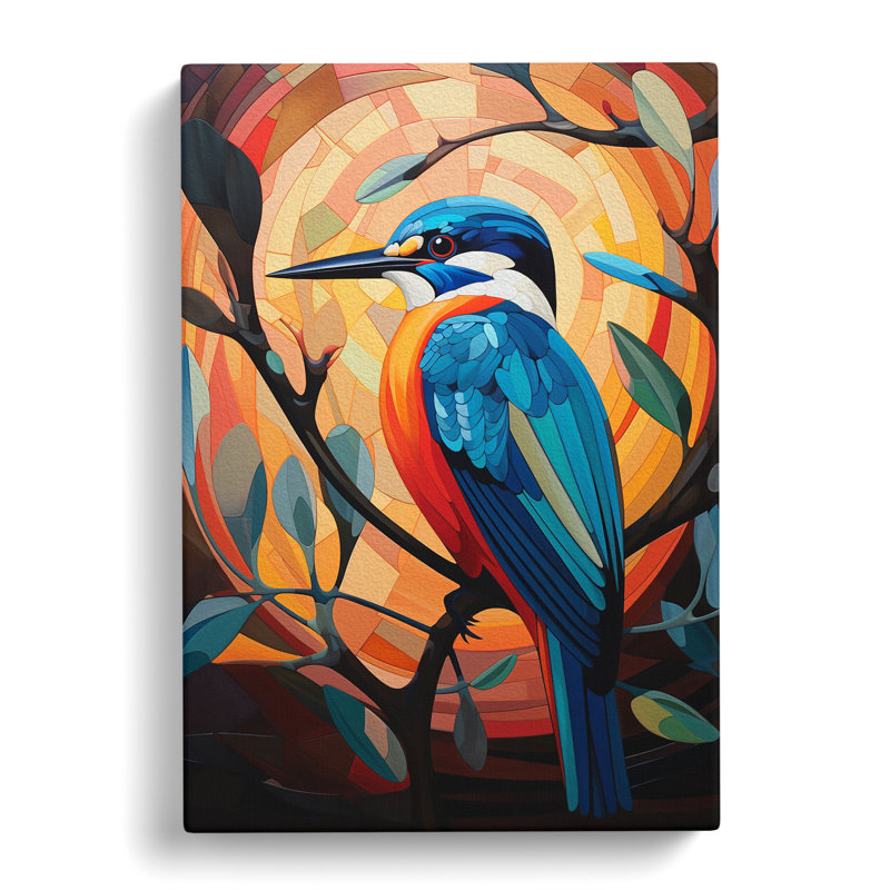 Kingfisher Constructivism No.2 - Print, 50cm H x 35cm W x 3cm D