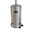 Chauffe-terrasse 46000 - Acier inoxydable, gris acier, profitez de la chaleur à l'extérieur