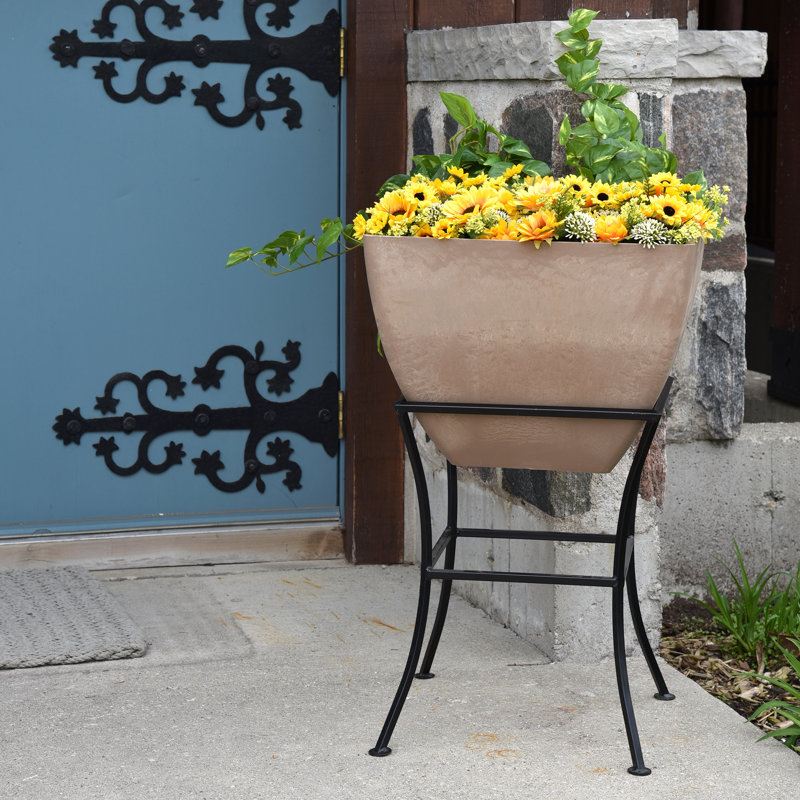 Pot à fleurs 2 pièces Lacefield, H 30,3 po x l 20 po x P 20 po, Chêne