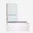 Bath Tub Pivot Shower Screen, With 1/4" Tempered Glass And Towel Bar-115606834