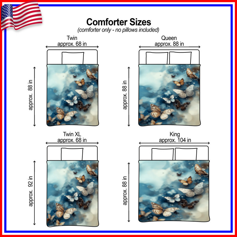 Butterflies In Flight Comforter, King