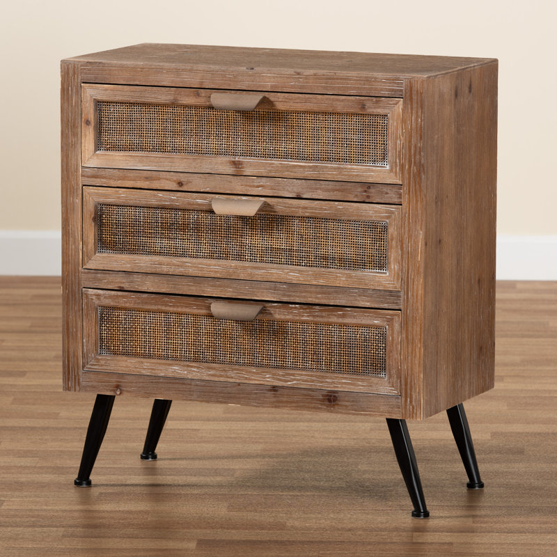 3 - Drawer Rectangle Accent Chest