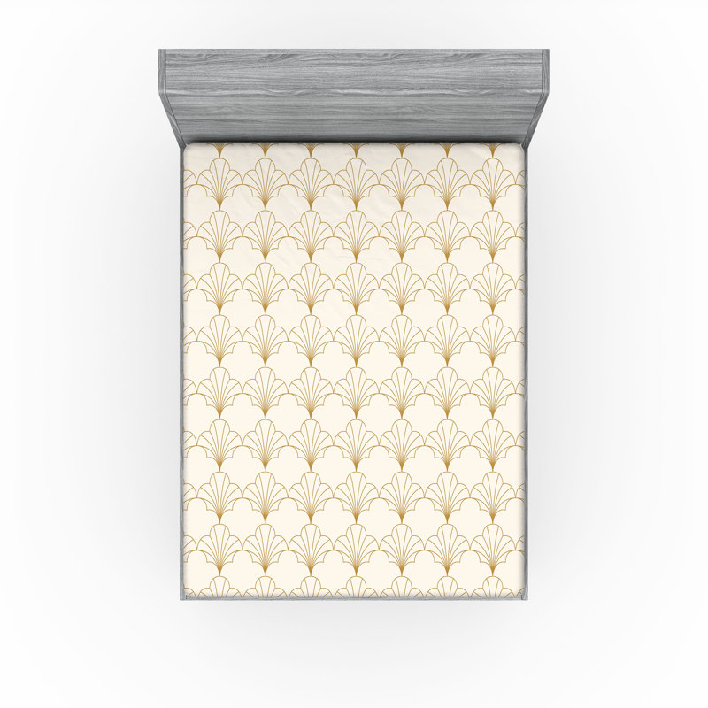  Ensemble de draps-housses pour chambre d'amis, Coquille d'œuf / brun sable, Très grand californien