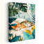 Cozy Cats Tropical Nap Contemporary Cat Animal Nature Wall Art Print 1 Piece Wrapped Canvas Wall Art-587868973