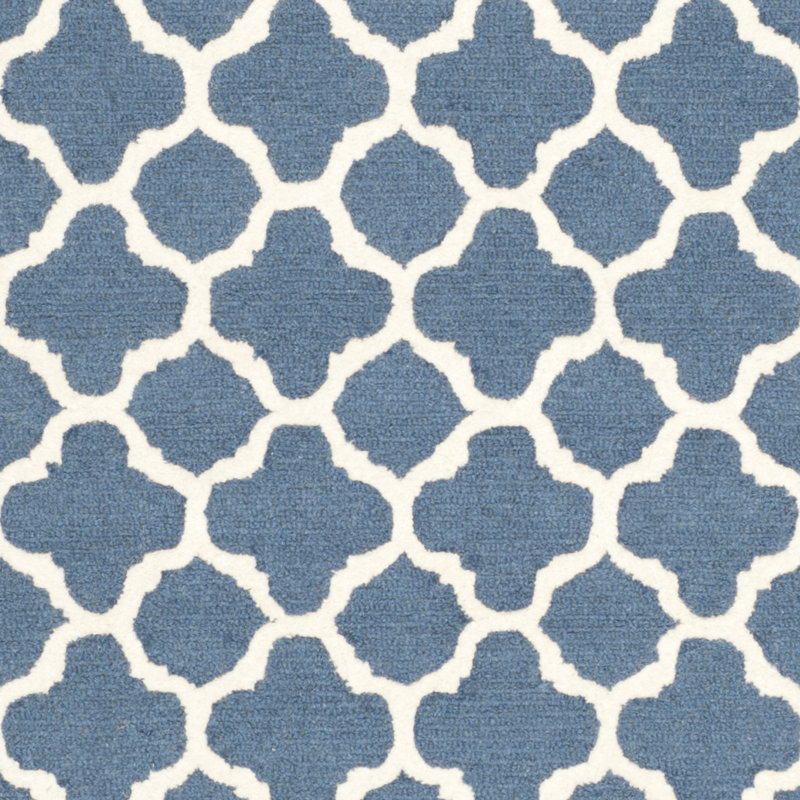 SantaMonica Geometric Wool Hand Woven Area Rug, Rectangle 152 x 244 cm