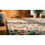 Antique American Hooked Rug Wool Ivory
