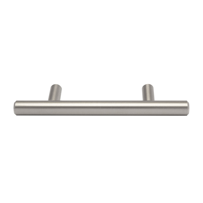 Brushed Nickel Modern Cabinet Drawer Pull Handle with Mounting Hardware