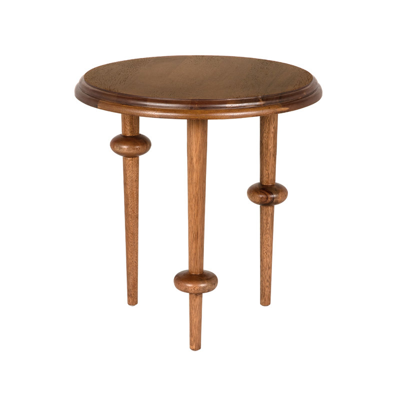 Foster Solid Wood End Table, Dark Walnut