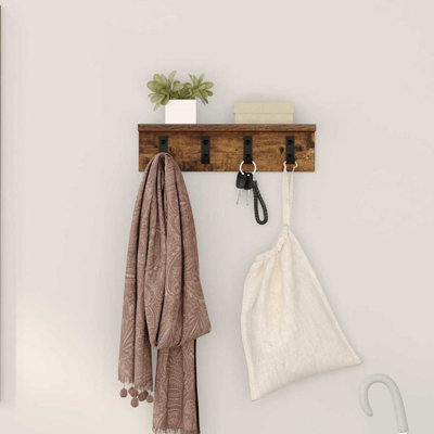 Wall-Mounted Coat Rack 40 X 10.5 X 10.5 Cm