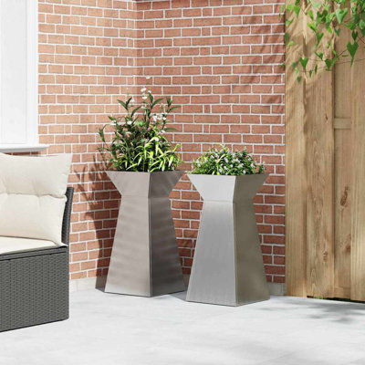 Pillar Planter Garden Outdoor Decor Modern Display Stand Terrace Holder