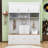 Elegant Hall Tree with Spacious Cabinets, Storage Compartment, Bench, Drawers and Hooks-43411122