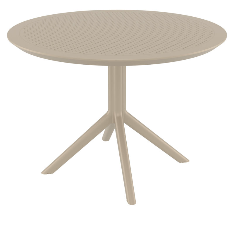 Table de salle à manger extérieure Aylssa, Taupe