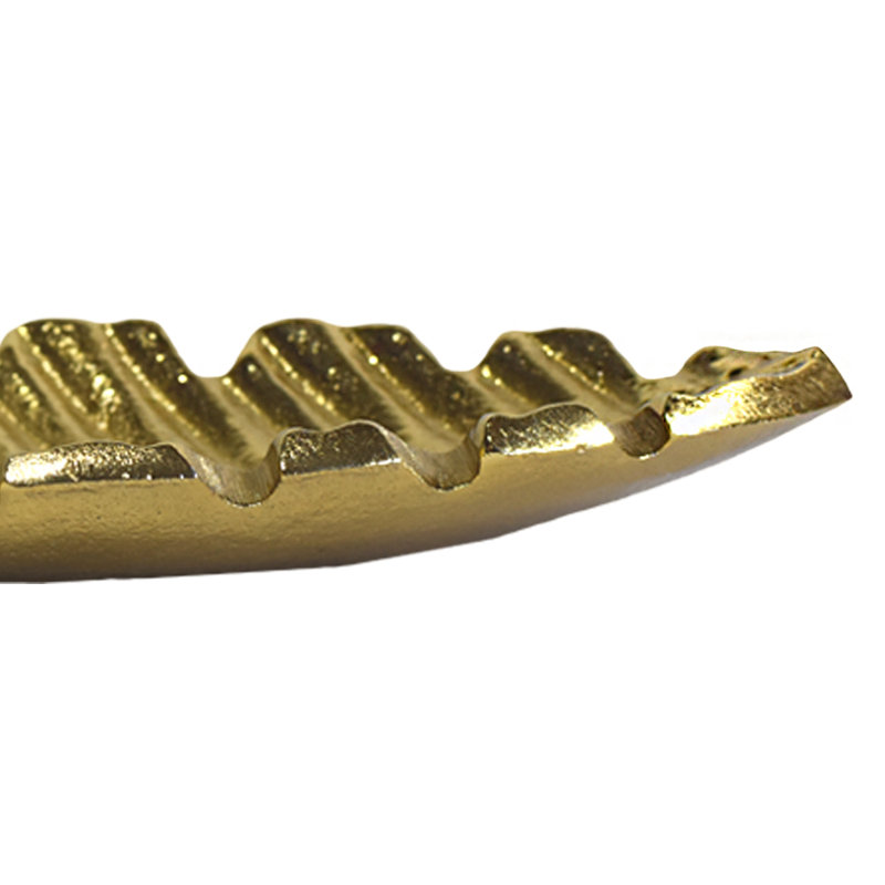 Bayou Breeze Iveta Aluminum Tray, Gold