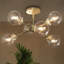 Beesley 25"W 6-Light Dimmable Sphere Semi-Flush Mount