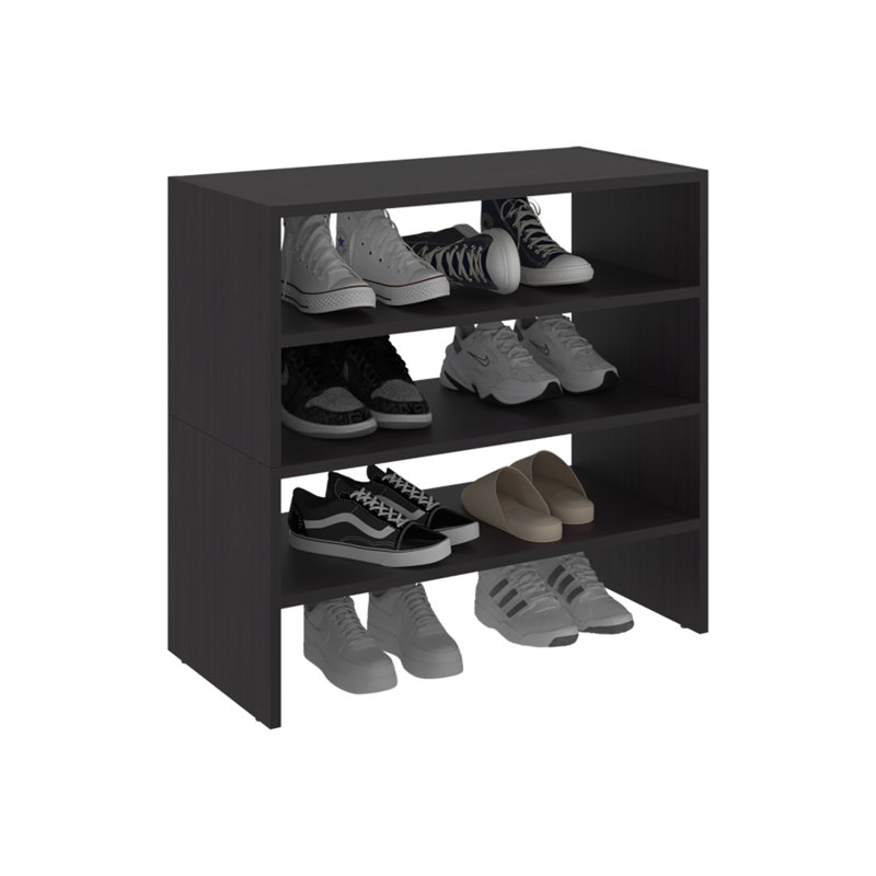 Étagère à chaussures moderne pour meubles de chambre à coucher et de couloir FM FM Furniture, Brun