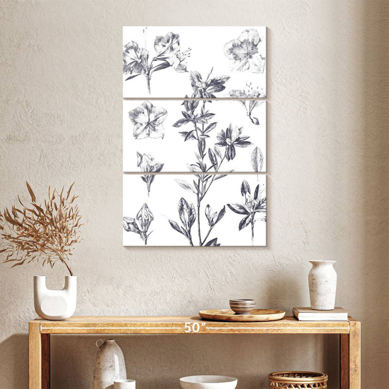 Lithograph Florals I Blue