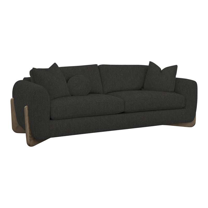 Dreamy Sofa, Perigold Aspen Flannel Charcoal, Sesame