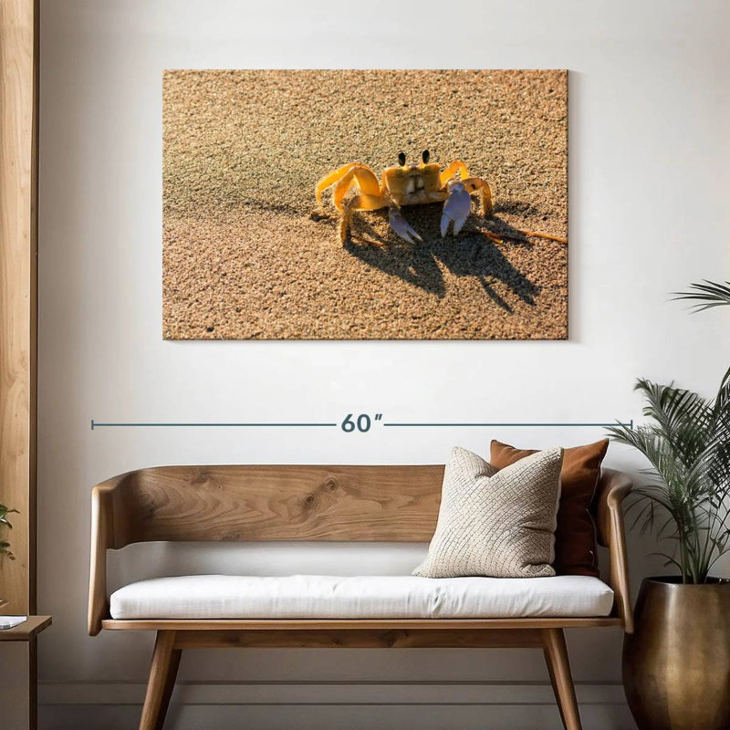 Brampt Crab On Beach, 30" H x 45" W