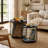 Modern Round Nesting Coffee Table Set with Removable Top and Storage