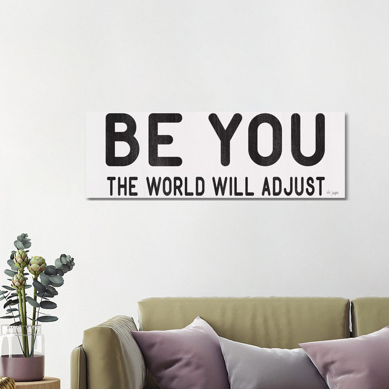 The World Will Adjust by Jaxn Blvd. - Wrapped Canvas Panoramic Gallery-Wrapped Canvas Giclée, 30.48cm H x 91.44cm W