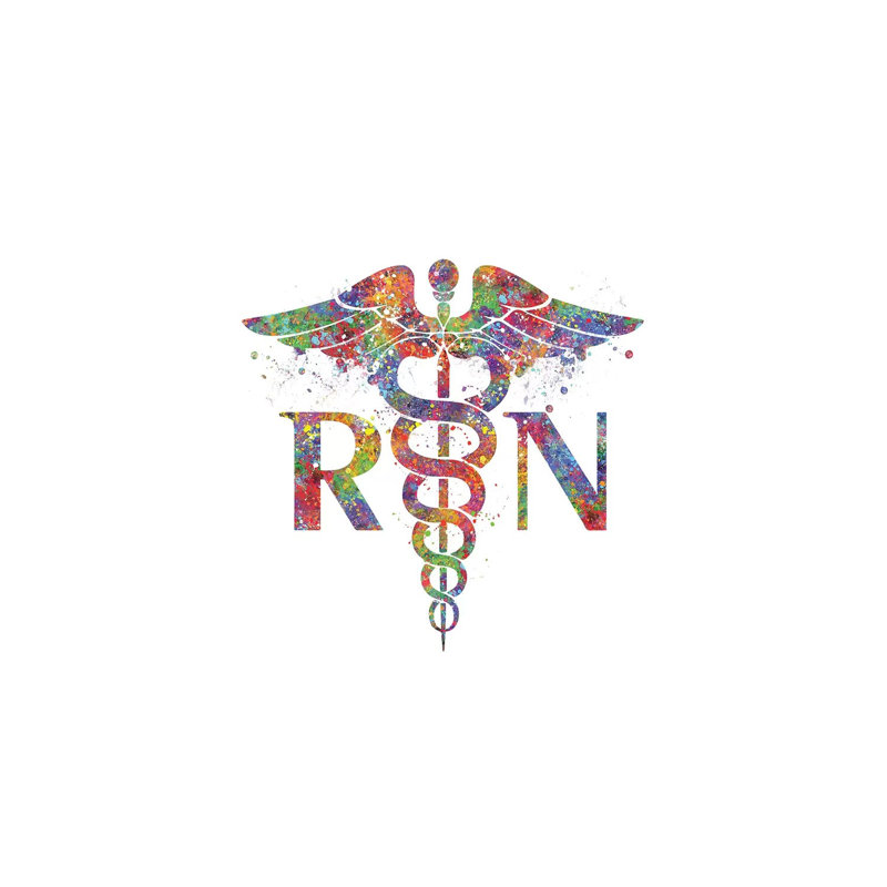 Caduceus RN by Genefy Art - Wrapped Canvas Print, 66.04 cm H x 45.72 cm W x 1.91 cm D