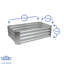 Harbour Housewares - Rectangular Galvanised Steel Raised Garden Bed Planter-97793784-97793788