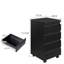 37 cm W 4 -Drawer Wheels / Casters included Mobile Steel Filing Cabinet